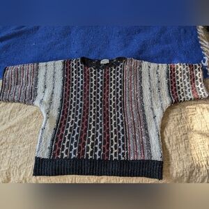 1980's Popcorn Knit Short Sleeve Sweater